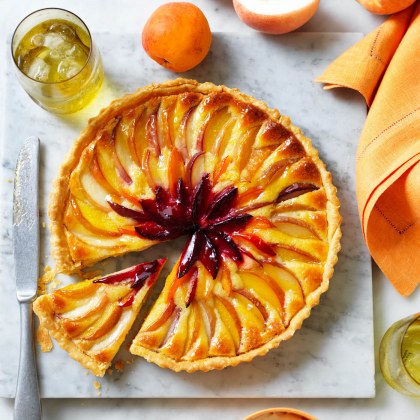 Layered Stonefruit Tart